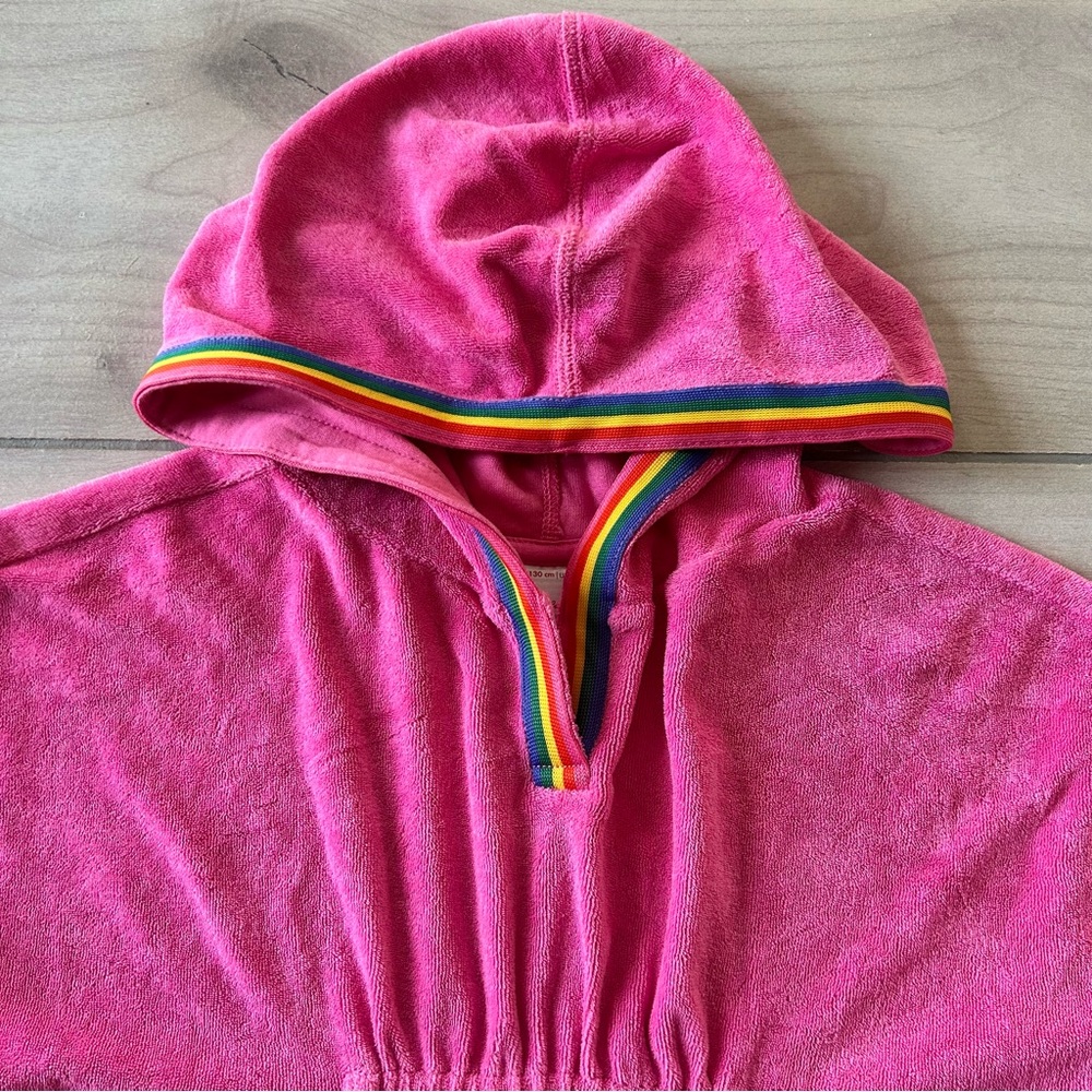 Hanna Andersson Pink Hooded Terrycloth Swim Coverup - Picture 2 of 3